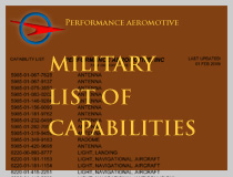 Military List of Aeromotive Capabilities